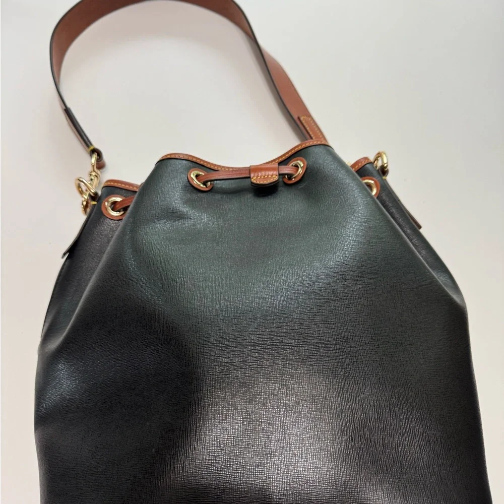 Dooney & Bourke Wayfarer Large Drawstring Leather Bucket Bag - Picture 8 of 10